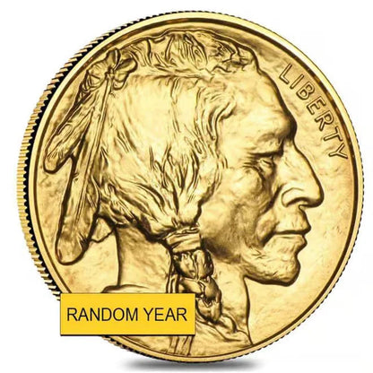1 oz Gold American Buffalo $50 Coin BU (Random Year) - image 1
