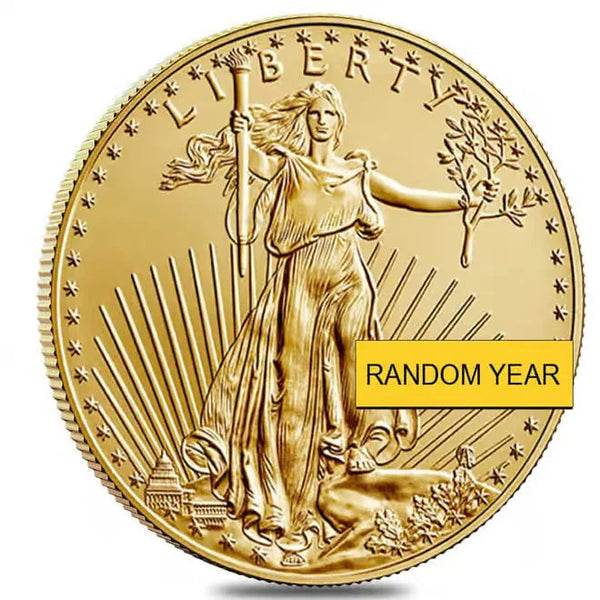 1 oz Gold American Eagle $50 Coin BU (Random Year) - image 1