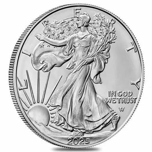 2025 1 oz Silver American Eagle $1 Coin BU - image 1